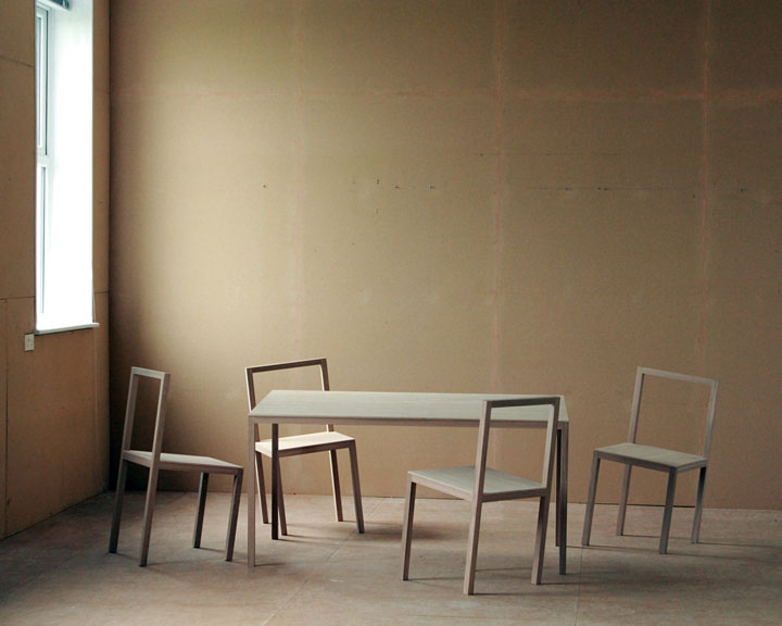 Sit Down - oak and oak veneer 2018, size variable